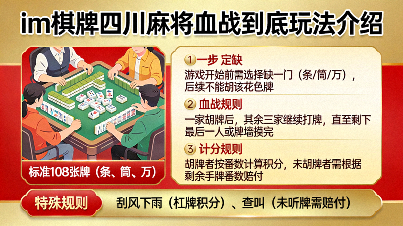 im棋牌四川麻将血战到底玩法介绍